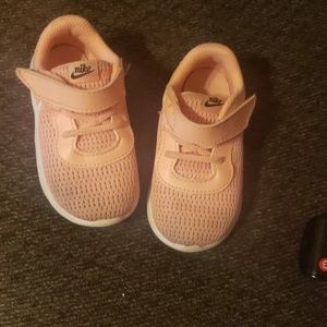 Pink Nike baby shoes